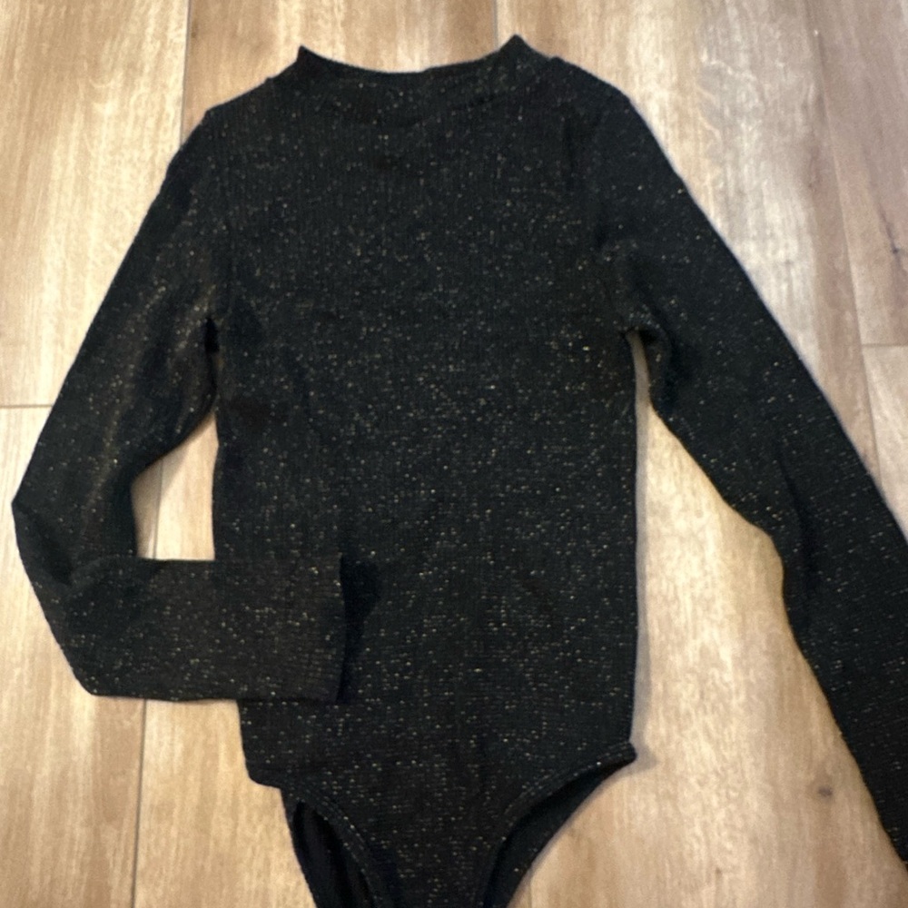 BLACK SPARKLY BODYSUIT